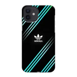 Чехлы Адидас для iPhone 12 (AlphaPrint) (Адидас с полосами)