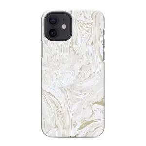 Мраморний чехол на iPhone 12 (VPrint) (Білий мрамор)