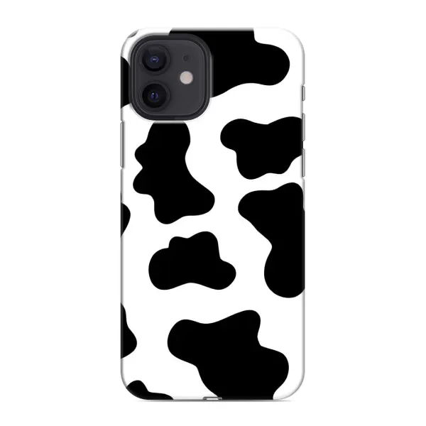 Чохол з принтом «Чорная Буренка» для iPhone 12