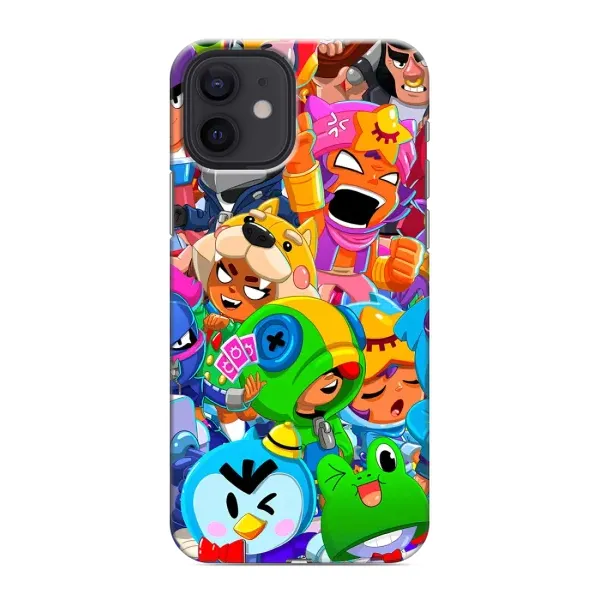 Чехол с принтом «герои Бравл Старс» для iPhone 12