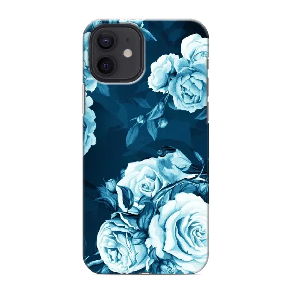 Чехол с принтом «Голубые Бутоны» для iPhone 12