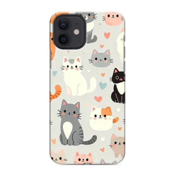 Чехол с принтом «Коллаж котов» для iPhone 12
