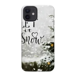 Новорічні, Святкові Чохли для iPhone 12 - 2024 год (Let it snow)