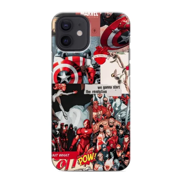 Чохол з принтом «Марвел Комикс» для iPhone 12