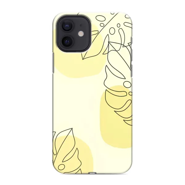 Чохол з принтом «Жовта монстера арт» для iPhone 12 Чохол з принтом «Жовта монстера арт» для iPhone 12