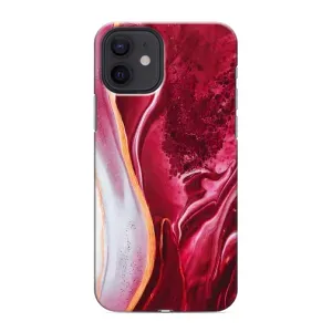 Чохол з принтом «Мрамор червоний» для iPhone 12