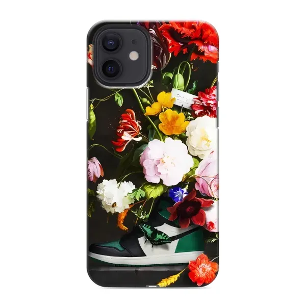 Чохол з принтом «Nike цветы» для iPhone 12