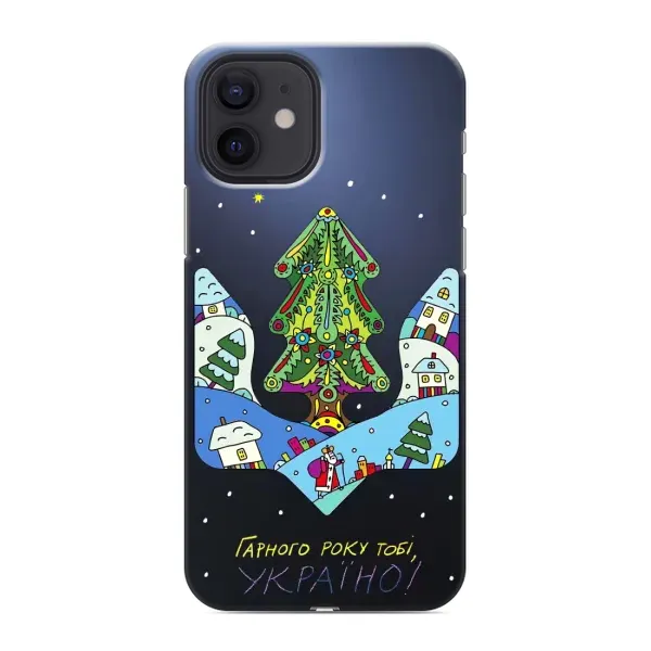 Чохол з принтом «Різдвяний герб» для iPhone 12