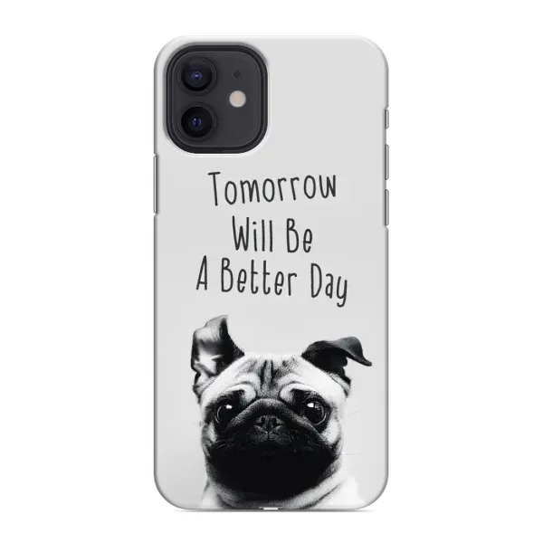 Чехол с принтом «Смешной Мопс» для iPhone 12