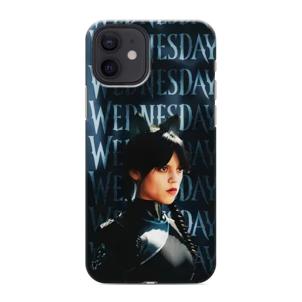 Чохол з принтом «Венздей кішка» для iPhone 12