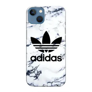 Чехлы Адидас для iPhone 13 Mini (AlphaPrint) (Адидас на мраморе)