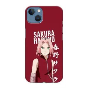 Чехлы Персонажи Аниме Наруто для iPhone 13 Mini (AlphaPrint) (Аниме Сакура)