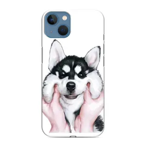 Чехлы с собаками для iPhone 13 Mini (VPrint) (Довольный Хаски)