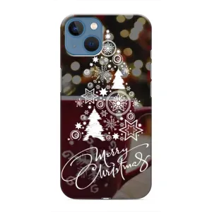Рождественские Чехлы для iPhone 13 Mini (VPrint) (Елочка узорная)