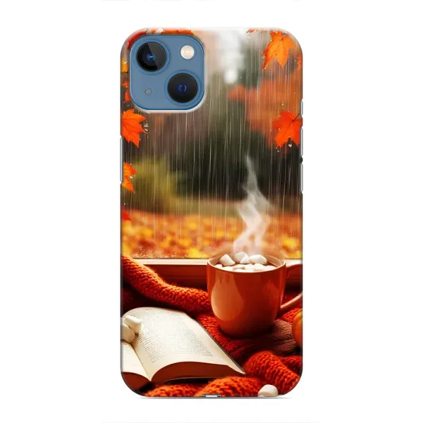 Чехол с принтом «Кофе и дождь» для iPhone 13 Mini