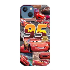 Силиконовый чехол Маквин для iPhone 13 Mini (Коллаж Молния Маквин)