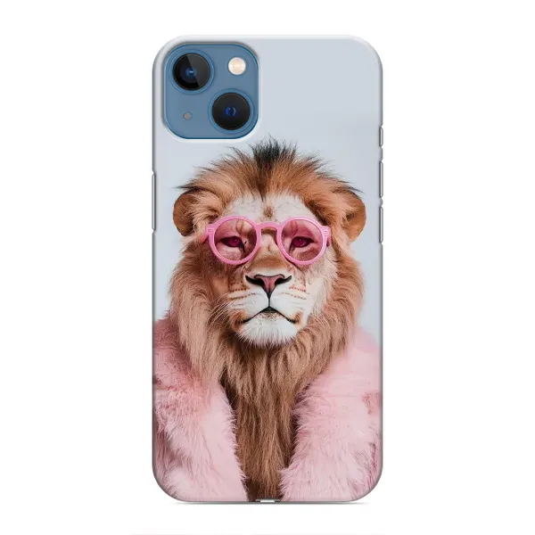 Чохол з принтом «Лев в окулярах» для iPhone 13 Mini