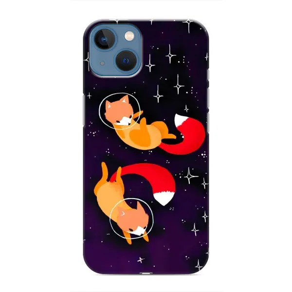 Чехол с принтом «Лисички космонавты» для iPhone 13 Mini