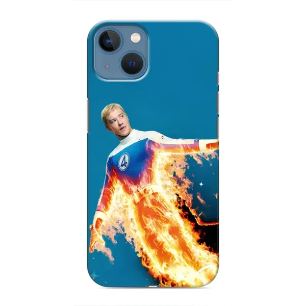 Чохол з принтом «Людина-факел у вогні» для iPhone 13 Mini