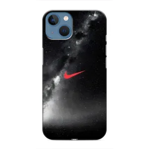 Чехол для iPhone 13 Mini - с принтом Найк (AlphaPrint) (Найк красный)