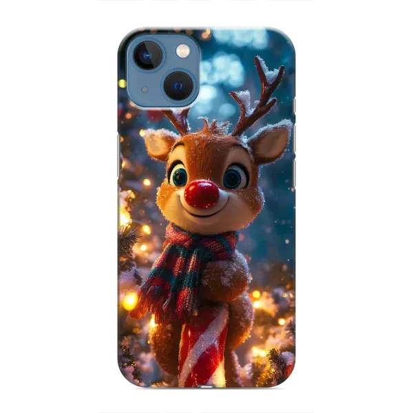 Чехол с принтом «Олень с шарфом» для iPhone 13 Mini