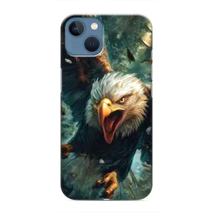 Чехол с картинкой «Хищники» для iPhone 13 Mini (Орел в полете)