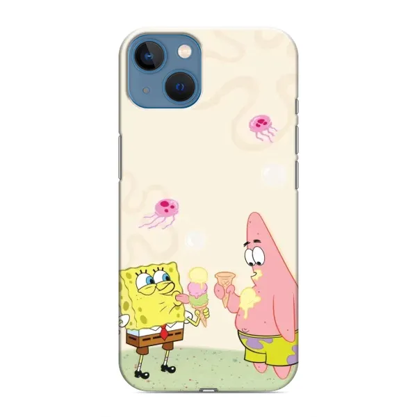 Чехол с принтом «Патрик и Боб» для iPhone 13 Mini