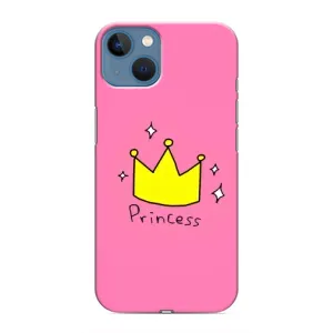 Чехол с картинкой (Стильные) для Айфон 13 мини - (AlphaPrint) (Princess)