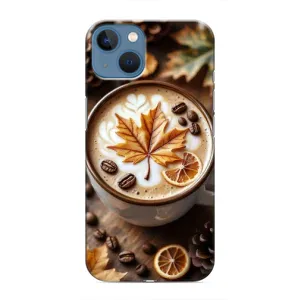 Чехол с уникальным дизайном «Осень с кофе» для iPhone 13 Mini (Пряный кофе)