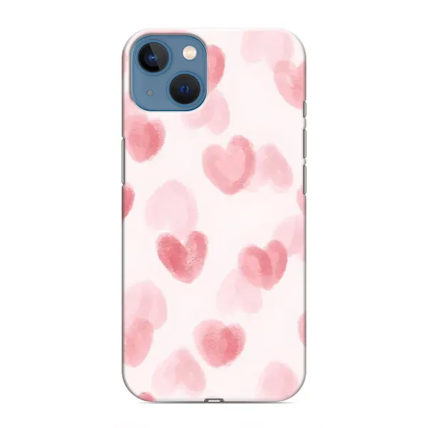 Чохол з принтом «Рожеві сердечки» для iPhone 13 Mini