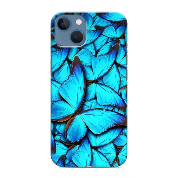 Чохол з принтом «Сині метелики» для iPhone 13 Mini
