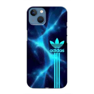 Чехлы Адидас для iPhone 13 Mini (AlphaPrint) (Синий Адидас)