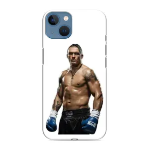 Чехол с картинкой Александр Усик для iPhone 13 Mini (Усик на белом)