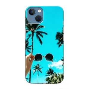 Силиконовый чехол с КАРТИНКАМИ лето для iPhone 13 Mini (AlphaPrint) (Взгляд лето)