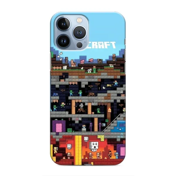 Чохол з принтом «фон Minecraft» для iPhone 13 Pro Max