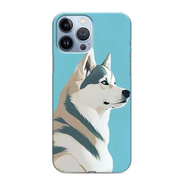 Чохол з принтом «Хаскі арт» для iPhone 13 Pro Max