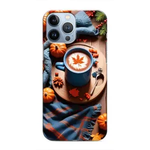 Чохол з принтом «Кава і гарбузики» для iPhone 13 Pro Max