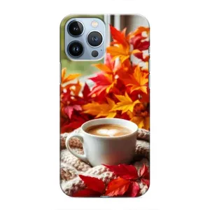 Чохол з принтом «Кава та листя» для iPhone 13 Pro Max