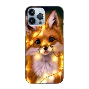 Чехлы с картинкой Лисички для iPhone 13 Pro Max (VPrint) (Лисичка в гирляндах)
