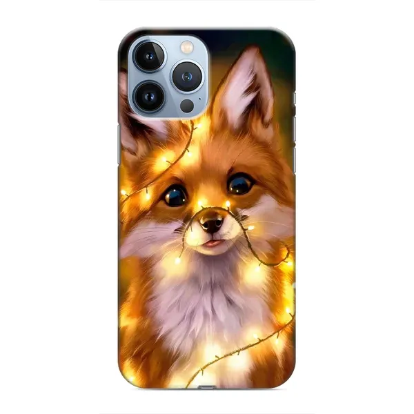 Чохол з принтом «Лисичка в гірляндах» для iPhone 13 Pro Max