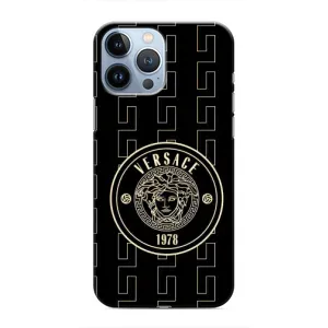 Чохли VERSACE для Ейпл 13 Про Макс (PREMIUMPrint) (Лого Версаче)