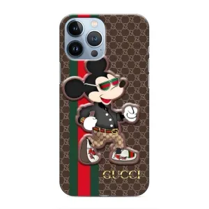 Чохли GUCCI для Ейпл 13 Про Макс (AlphaPrint) (Маус Гуччі)