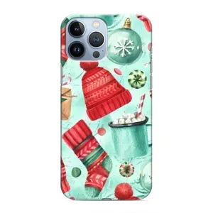 Новогодние Чехлы для Айфон 13 Про Макс (VPrint) (Одежда НГ)