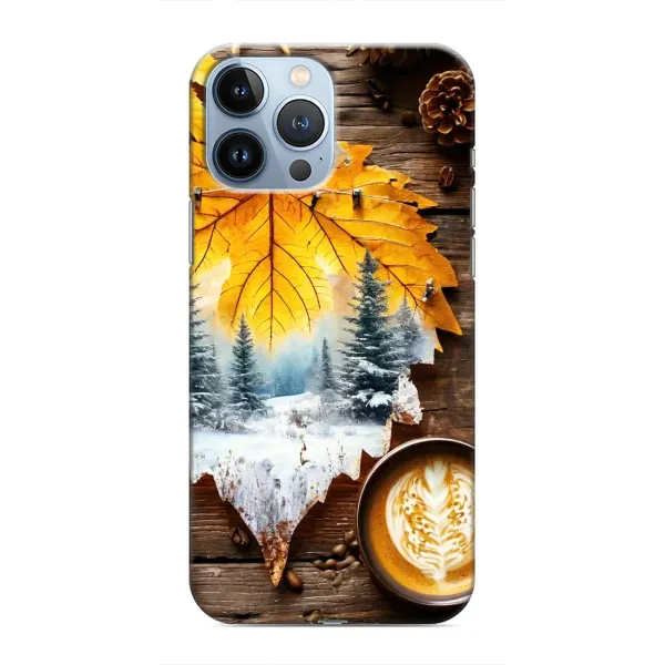 Чохол з принтом «Осінньо-зимова кава» для iPhone 13 Pro Max