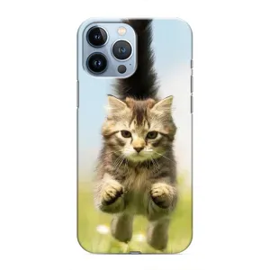 Чехлы с Котиками для iPhone 13 Pro Max (VPrint) (Прыжок кота)