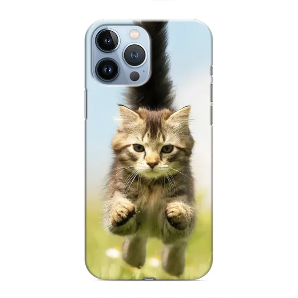 Чехол с принтом «Прыжок кота» для iPhone 13 Pro Max Чехол с принтом «Прыжок кота» для iPhone 13 Pro Max