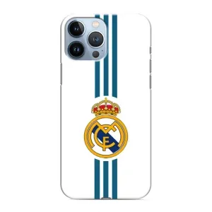 ФК Реал Мадрид чохли для iPhone 13 Pro Max (AlphaPrint) (Реал Мадрид на білому)