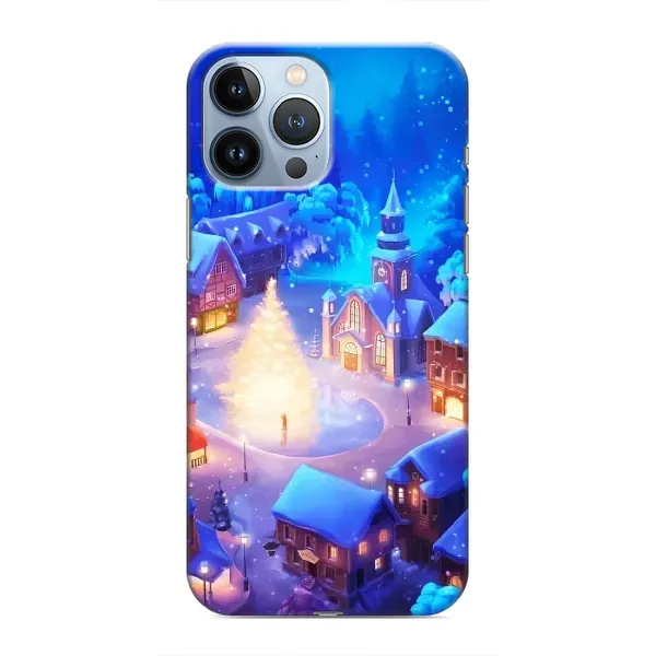 Чохол з принтом «Різдвяне місто» для iPhone 13 Pro Max Чохол з принтом «Різдвяне місто» для iPhone 13 Pro Max
