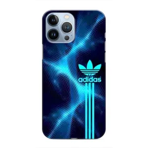 Чохли Адидас для iPhone 13 Pro Max (AlphaPrint) (Синій Адідас)