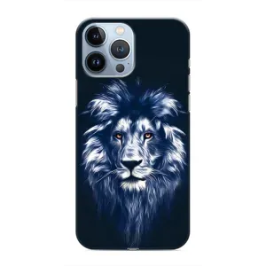 Чехол со Львом для iPhone 13 Pro Max (VPrint) (Синий Лев)